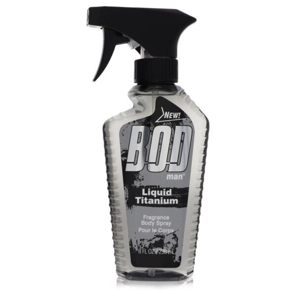 מיכל ריסוס גוף BOD man Liquid Titanium, 236 מ"ל, ניחוח גברי חדש וחדשני, מתאים לשימוש יומיומי להענקת רעננות וריח נעים.