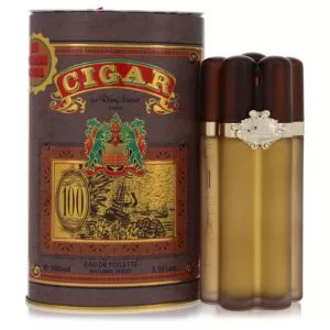 בקבוק בושם "Cigar" של רמי לטור, בנפח 100 מ"ל, עם עיצוב ייחודי ומבוקש, המגיע באריזת קרטון מעוצבת.