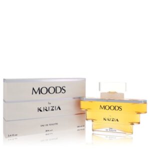 בקבוק של בושם "MOODS" מבית "KRIZIA", 100 מ"ל, עם אריזת קרטון מעוצבת.