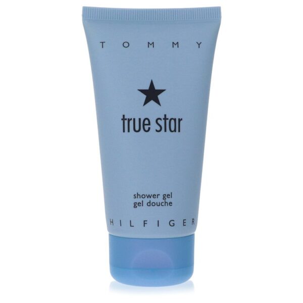 ג'ל מקלחת טומי הילפיגר True Star בצבע תכלת, בעל פורמולה מרעננת ונעימה לשימוש יומיומי.