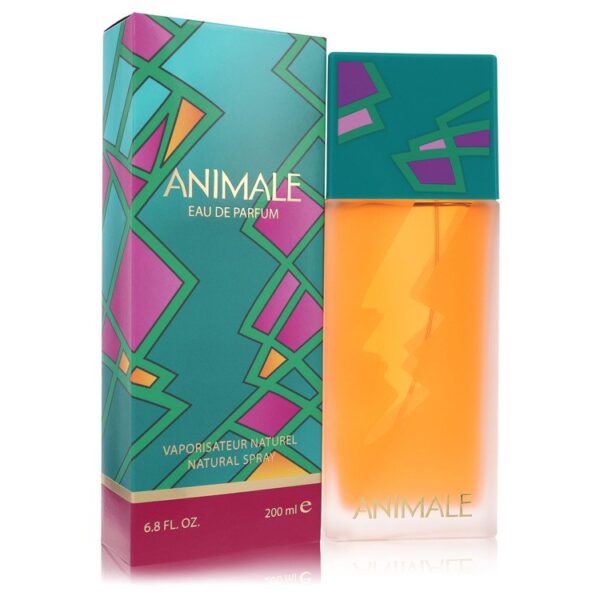 בקבוק ובושם אנימל, Eau de Parfum, בנפח 200 מ"ל, עם עיצוב צבעוני ומודרני.