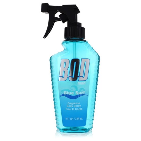 בקבוק ריסוס גוף מבושם BOD man Blue Surf, בנפח 236 מ"ל, עם ניחוח מרענן המתאים לגברים.