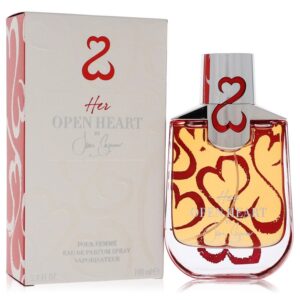 בקבוק בושם "Her Open Heart" של המותג ג'יין סיימור, 100 מ"ל, עם עיצוב צבעוני ומודרני, מתאים לנשים.