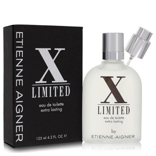 בושם אקסטרא לאסטינג X LIMITED של אטיין איינר, בנפח 125 מ"ל, באריזת קרטון שחורה עם עיצוב מודרני.